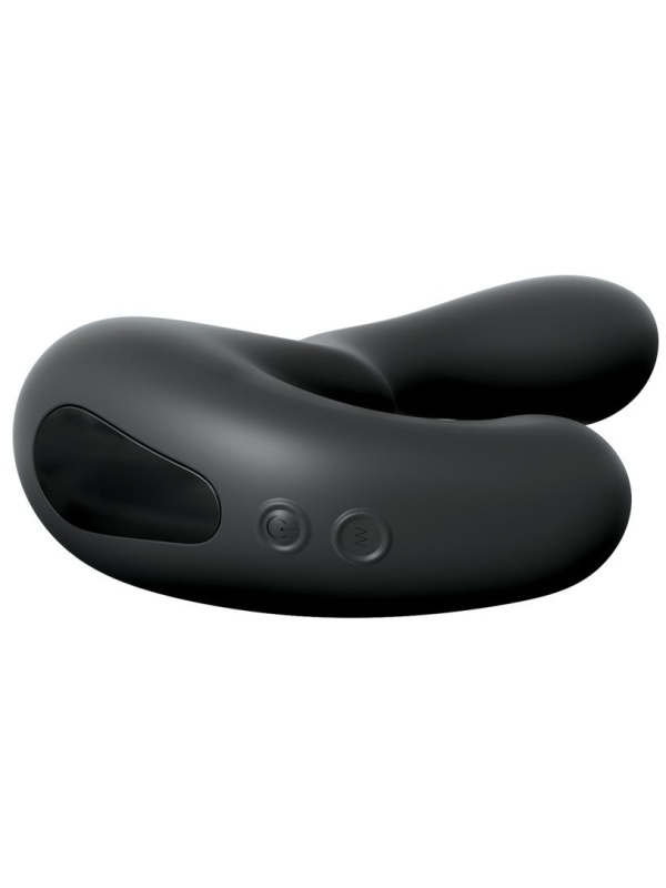 Черный анальный вибростимулятор P-Spot Milker - 14 см.