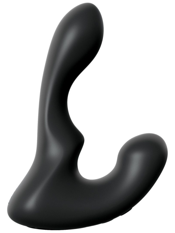 Черный анальный вибростимулятор P-Spot Milker - 14 см.