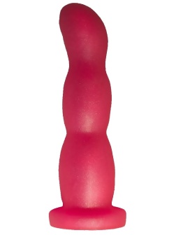 Розовый гелевый массажер простаты - 15 см.