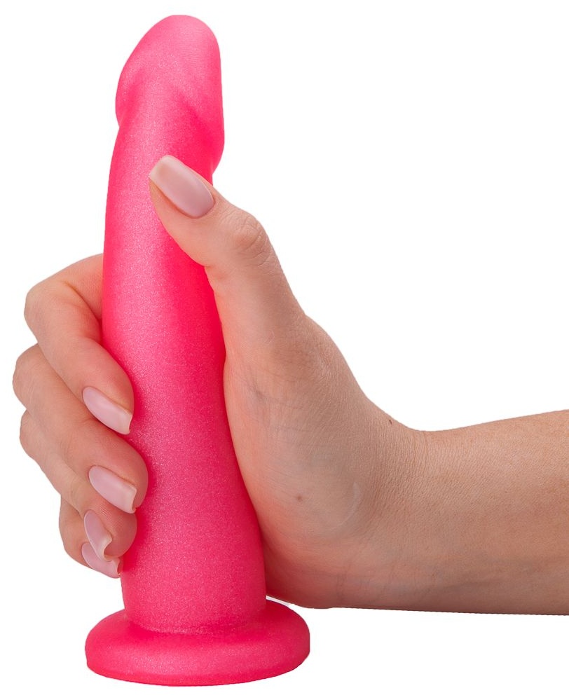 Розовый плаг-массажёр для стимуляции простаты - 16 см.