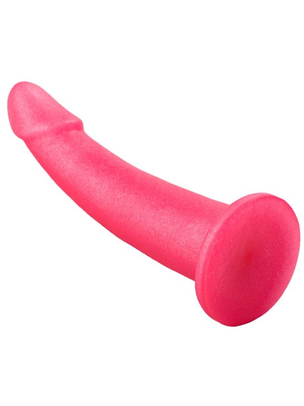 Розовый плаг-массажёр для стимуляции простаты - 16 см.