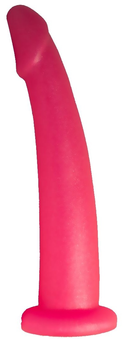 Розовый стимулятор простаты из геля - 18 см.