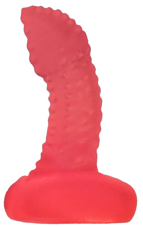 Розовый анальный фаллоимитатор для стимуляции простаты - 7,1 см.