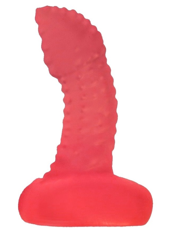 Розовый анальный фаллоимитатор для стимуляции простаты - 7,1 см.