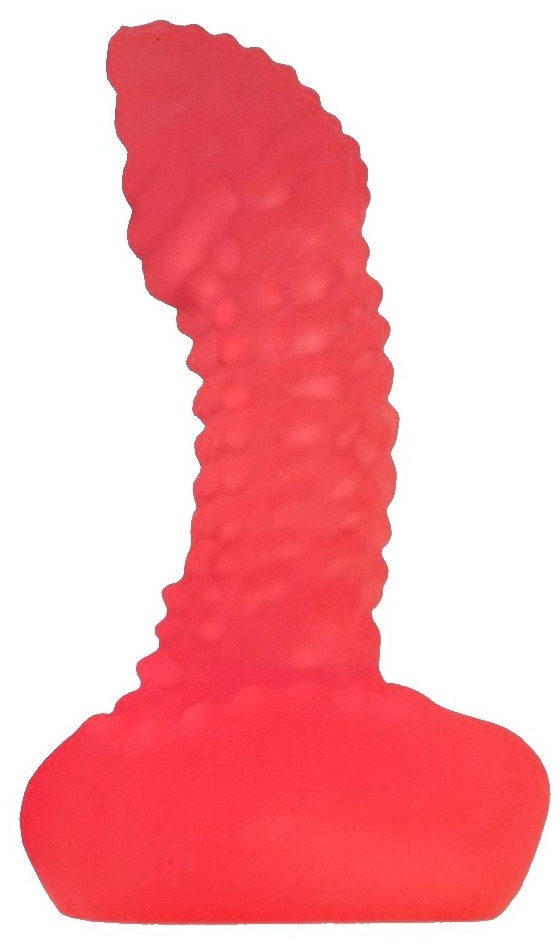 Розовый анальный фаллоимитатор для массажа простаты - 9,5 см.