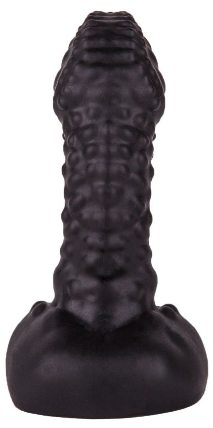 Чёрный плаг-массажёр для простаты - 7,2 см.