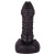 Чёрный плаг-массажёр для простаты - 7,2 см.