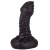 Чёрный плаг-массажёр для простаты - 7,2 см.