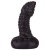Чёрный плаг-массажёр для простаты - 7,2 см.