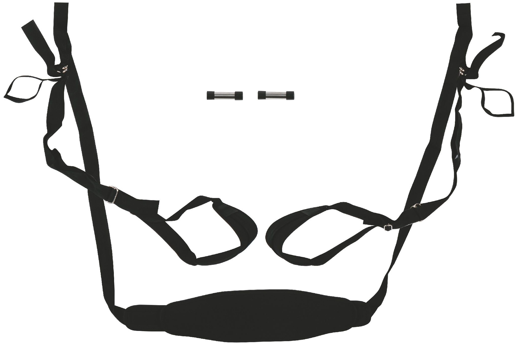 Черные секс-качели с фиксацией на двери