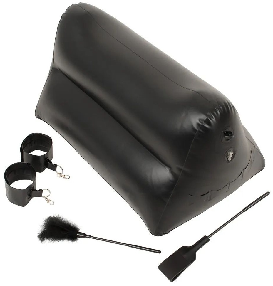 Надувная любовная подушка Portable Triangle Cushion с аксессуарами