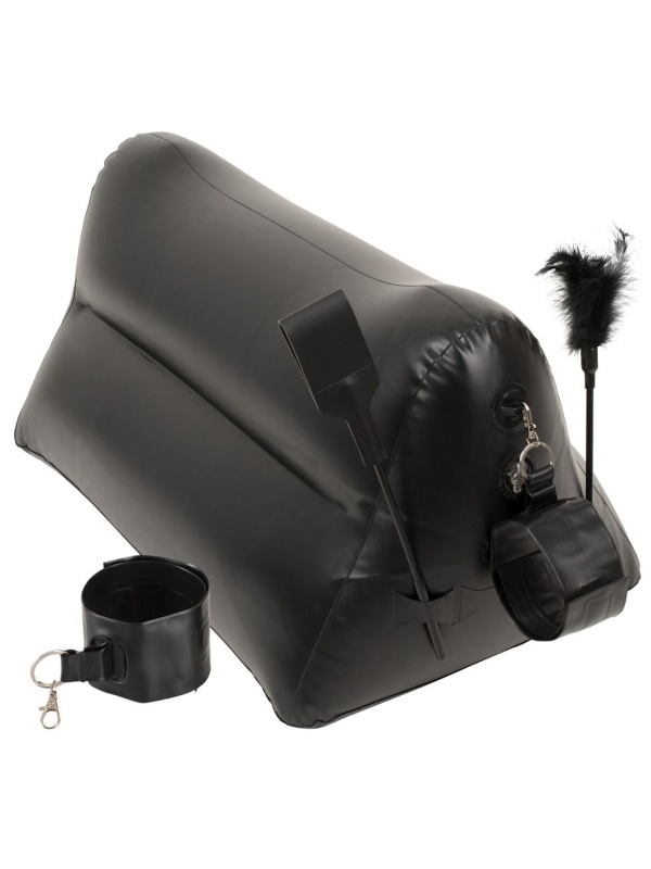 Надувная любовная подушка Portable Triangle Cushion с аксессуарами