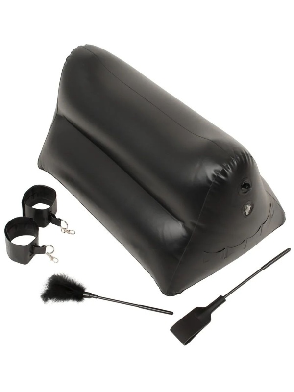 Надувная любовная подушка Portable Triangle Cushion с аксессуарами