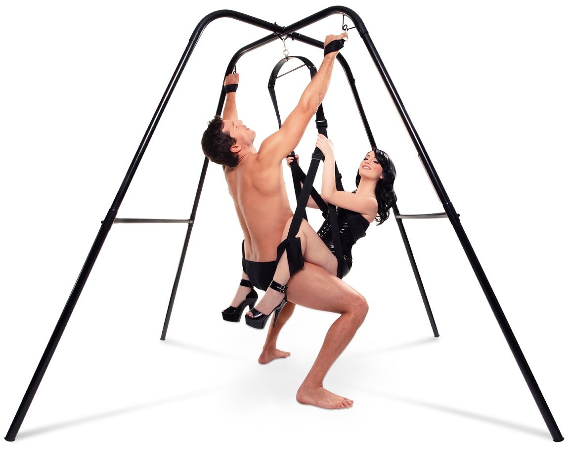 Напольный черный каркас для качелей Swing Stand