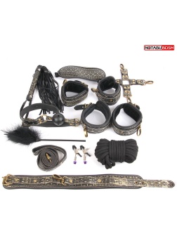 Чёрно-золотистый набор БДСМ