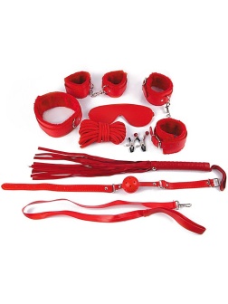 Пикантный красный набор БДСМ