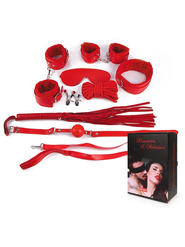 Пикантный красный набор БДСМ
