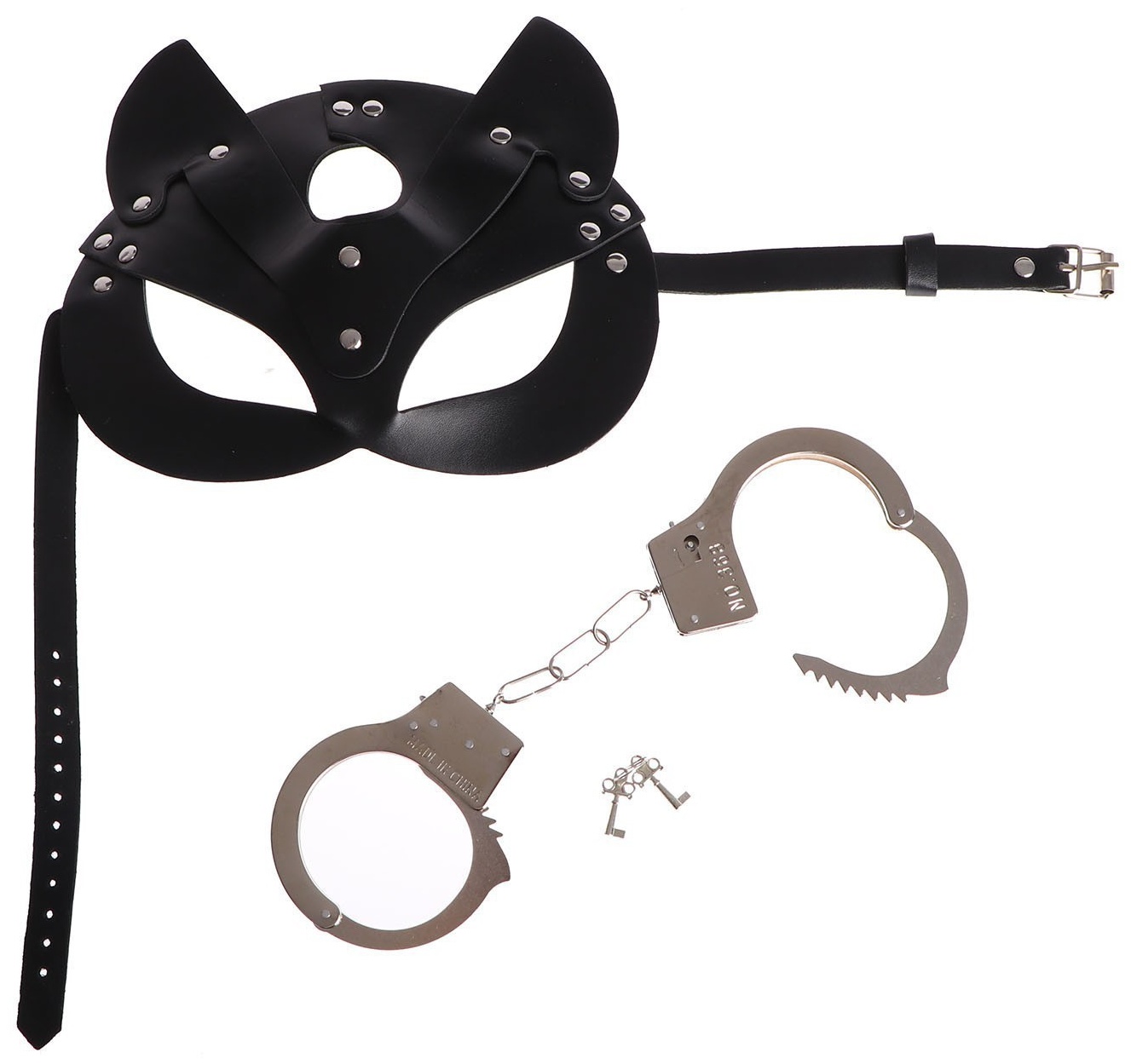 Эротический набор «Твоя кошечка»: маска и наручники