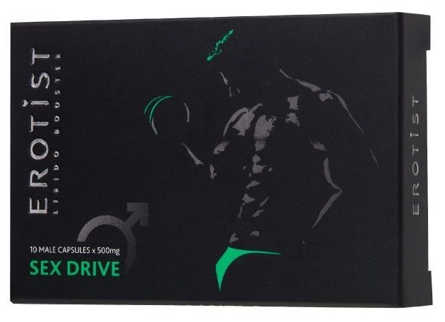 Капсулы для мужчин для повышения либидо Erotist SEX DRIVE - 10 капсул (500 мг.)