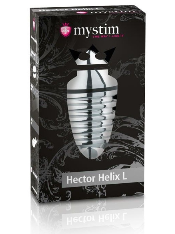 Анальный плаг для электростимуляции Hector Helix Buttplug L - 11,5 см.