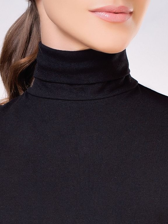 Боди-водолазка из хлопковой ткани