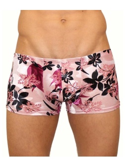 Мужские трусы-хипсы с крупным цветочным принтом