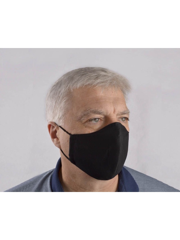 Черная мужская гигиеническая маска