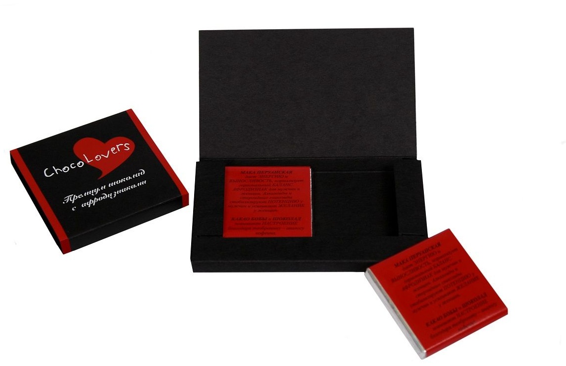 Шоколад с афродизиаками ChocoLovers - 20 гр.