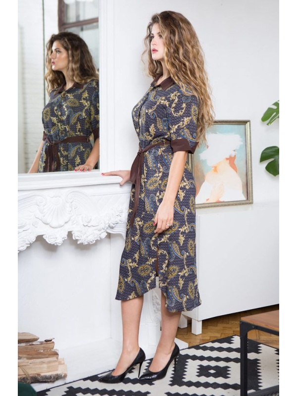 Халат-рубашка Elania с поясом