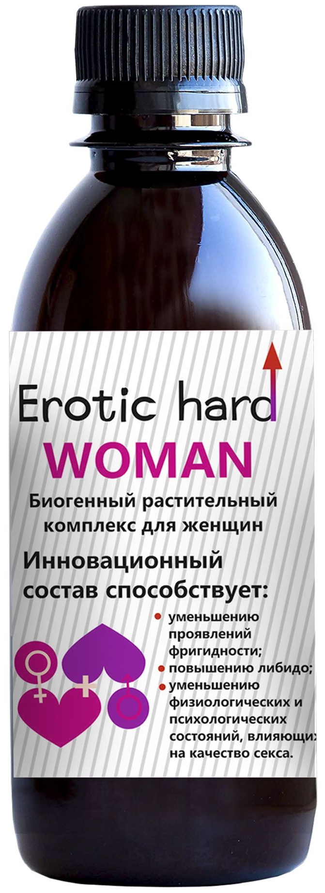 Женский биогенный концентрат для повышения либидо Erotic hard Woman - 250 мл.
