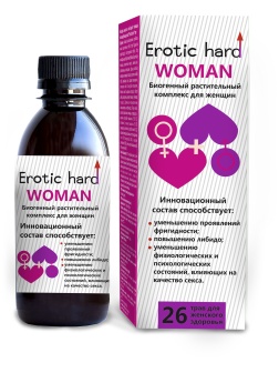 Женский биогенный концентрат для повышения либидо Erotic hard Woman - 250 мл.