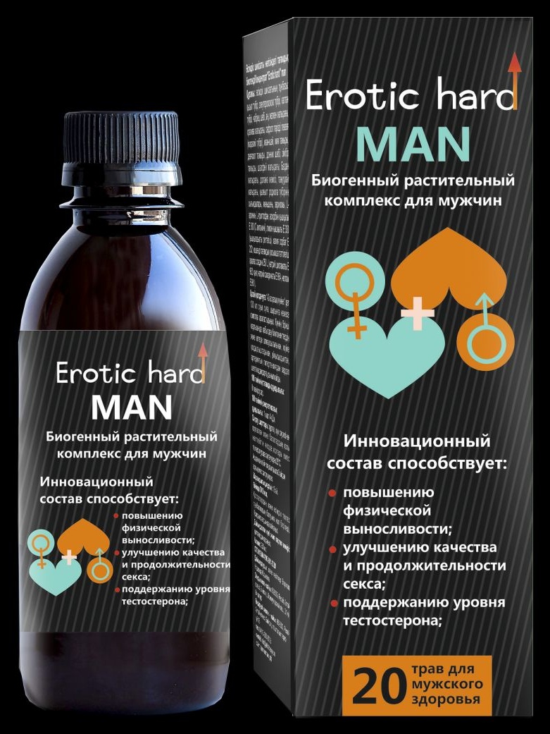 Мужской биогенный концентрат для усиления эрекции Erotic hard Man - 250 мл.