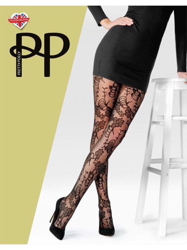 Оригинальные колготки с цветочным рисунком