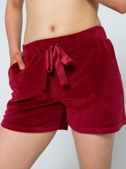 Женские шортики из трикотажного велюра