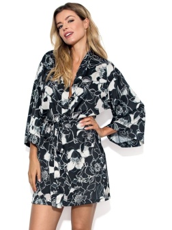 Халат-кимоно Filipa с цветочным принтом