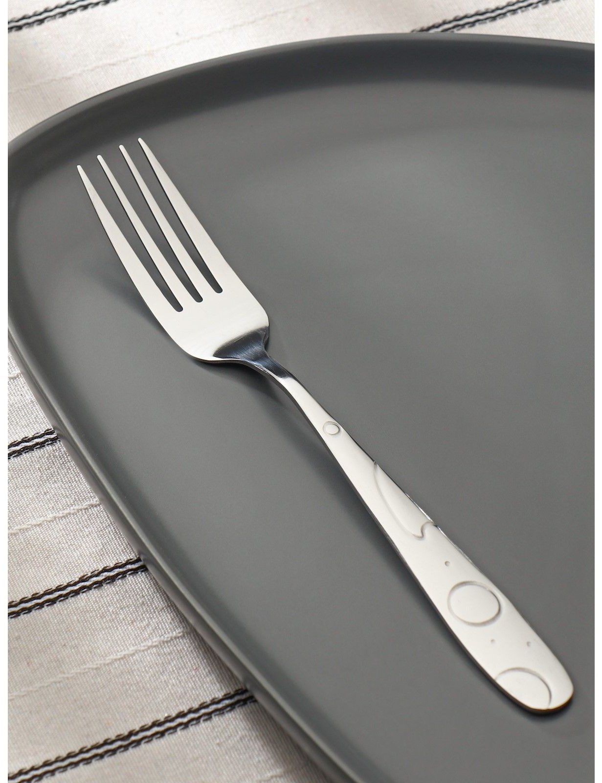 Набор вилок столовых Доляна «Бабл», h=20 см, 6 шт, цвет серебряный