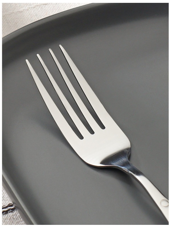 Набор вилок столовых Доляна «Бабл», h=20 см, 6 шт, цвет серебряный