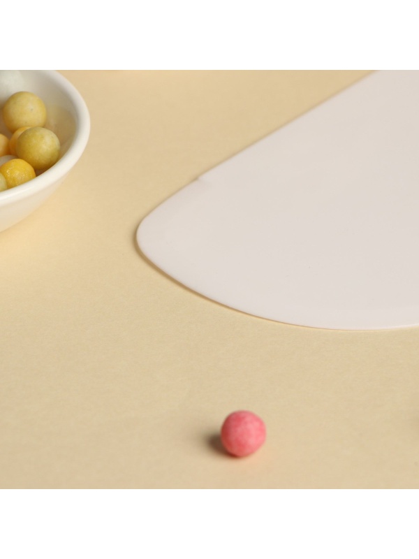 Шпатель кондитерский Доляна, 12,5×8,5 см, цвет белый