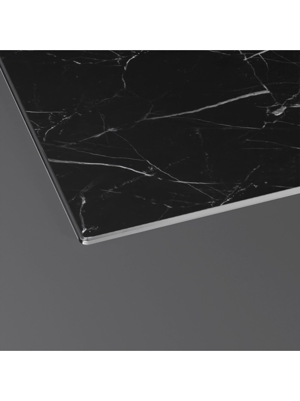 Доска разделочная стеклянная Доляна «Чёрный мрамор», 30×20 см