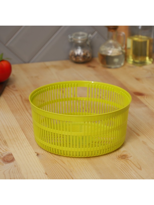 Центрифуга для сушки зелени Доляна Fresh cook, 3,7 л, пластик, цвет бело-зелёный