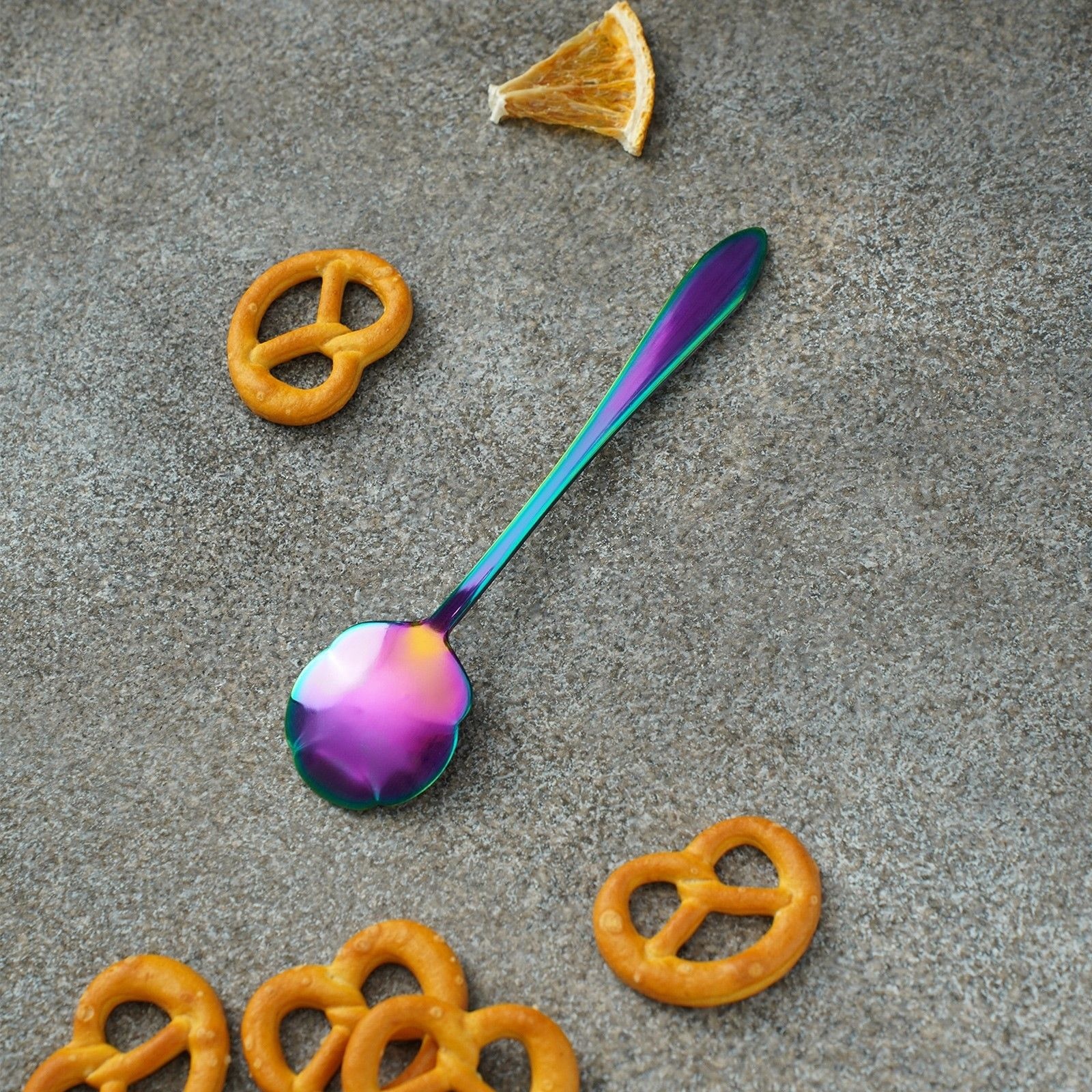 Ложка десертная Magistro «Цветок», длина 12,5 см, цвет хамелеон