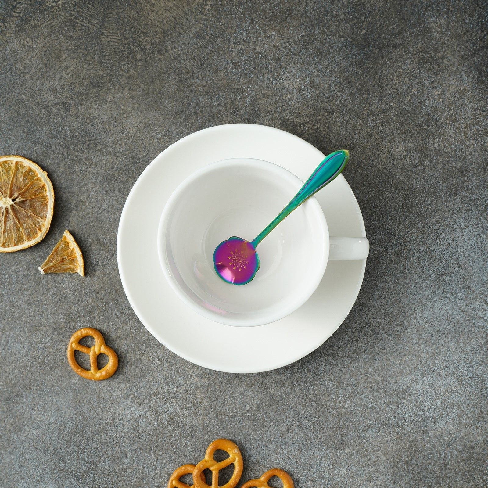 Ложка десертная Magistro «Цветок», длина 12,5 см, цвет хамелеон