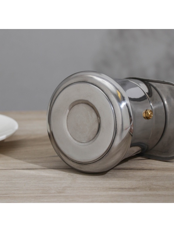 Кофеварка гейзерная Magistro Semi, на 6 чашек, 300 мл, нержавеющая сталь