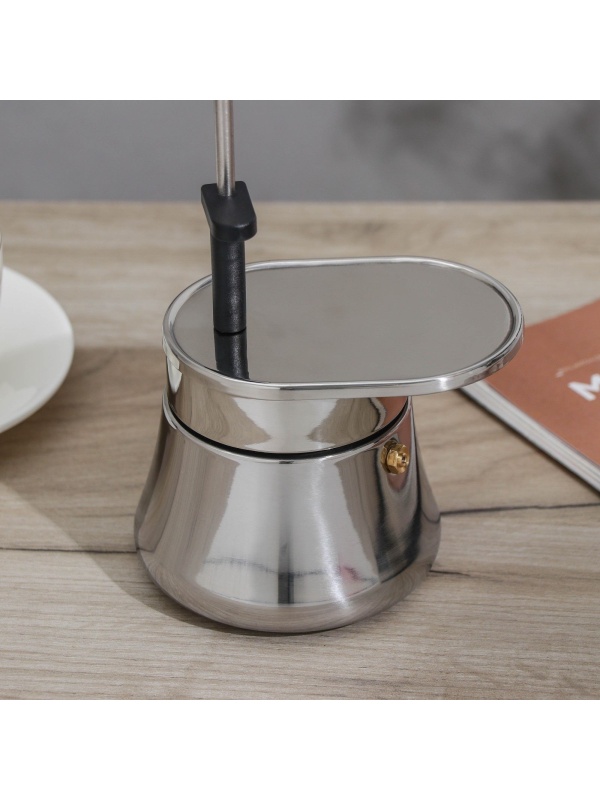 Кофеварка гейзерная Magistro Semi, на 6 чашек, 300 мл, нержавеющая сталь