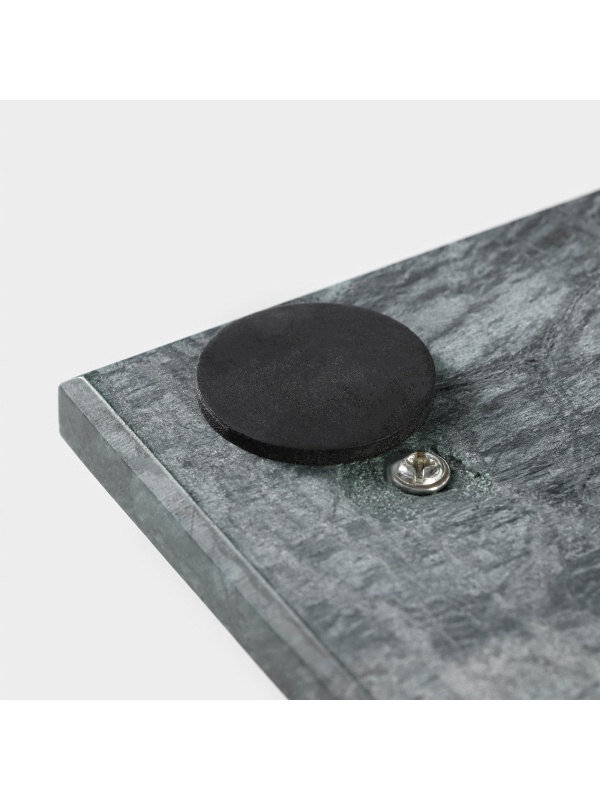 Поднос из мрамора Magistro Marble, 37,5×17,5 см, цвет изумрудный