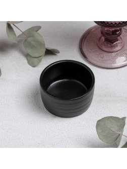 Соусник фарфоровый Magistro  Pietra lunare , 6,8×3,7 см, цвет чёрный