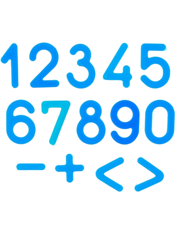 Касса цифр и счетных материалов  Учимся считать , 132 элементов, пластик, Щенячий патруль МИКС