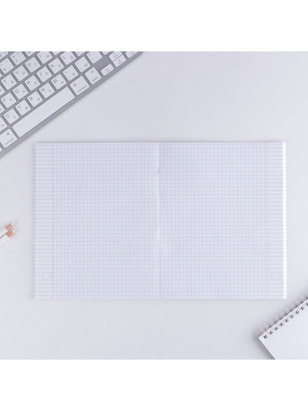 Тетрадь в клетку, 48 листов А5 на скрепке МИКС «1 сентября: Паттерн», обложка мелованный картон 230 гр.,блок №1, 80 гр., белизна 96%