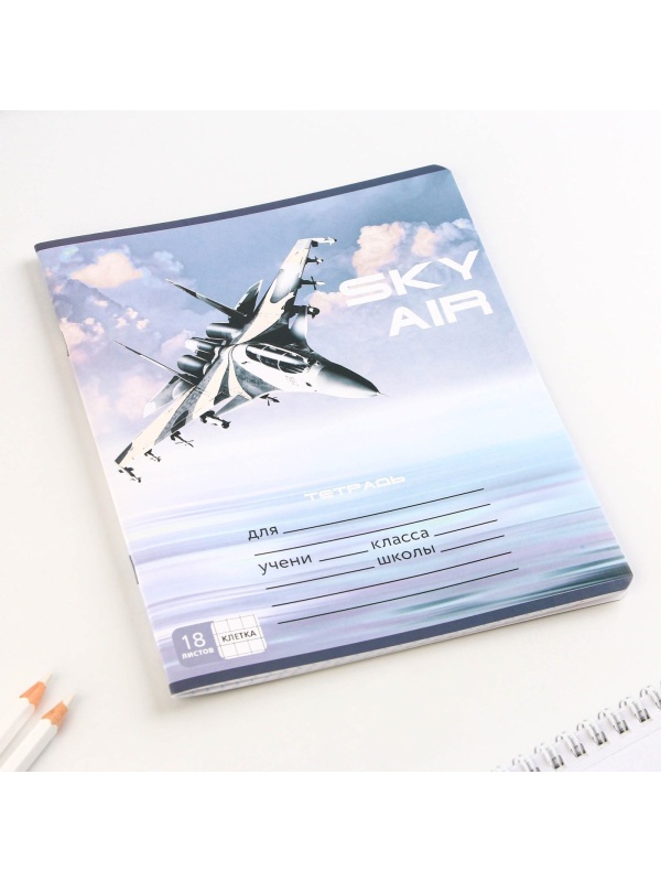 Тетрадь в клетку 18 листов А5, на скрепке «1 сентября: Grey», 5 видов МИКС, белизна 96% .