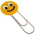 Закладка-скрепка  Смайл  большая, 11 см